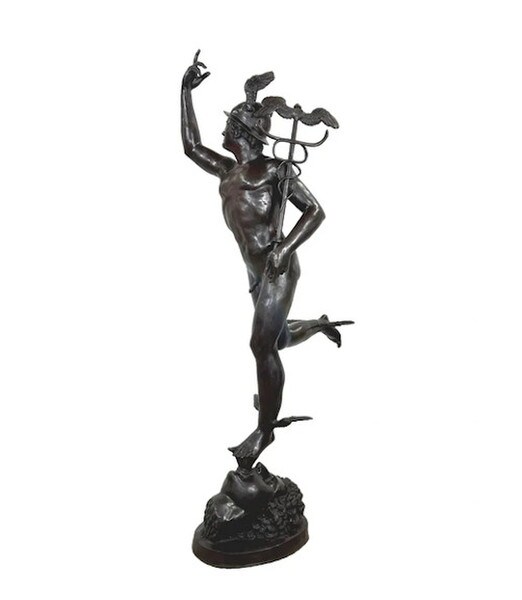 Flying Mercury statue iconic sculpture that dates back to ancient Roman mythology